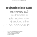 Đề cương luyện siêu tư duy Toán chuyên đề phương trình – Bất PT – Hệ PT của Đoàn Trí Dũng